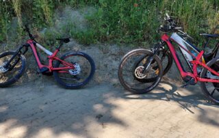 Е-bike standing on the coast near Obzor Bulgaria
